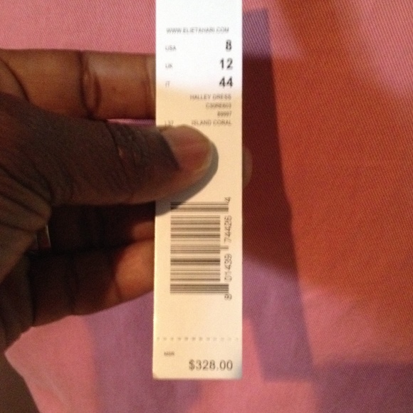 Elie Tahari salmon dress - Picture 4 of 4