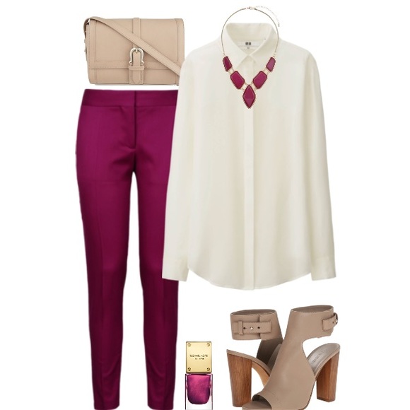 MICHAEL Michael Kors Tops - Michael Kors White Silk Button Up Blouse