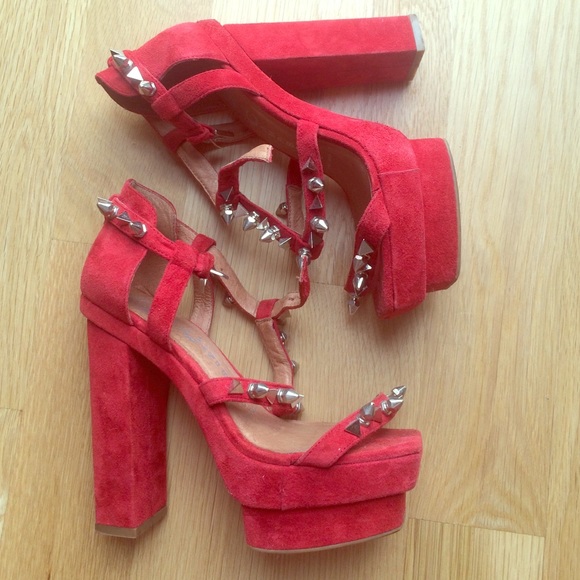 Jeffery Campbell's Red Studded Heel