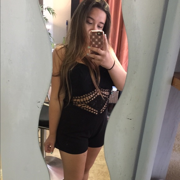 LF crochet romper dupe NWOT