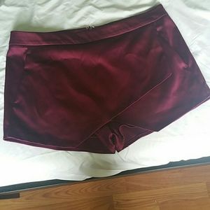 Faux Wrap Skort - purple