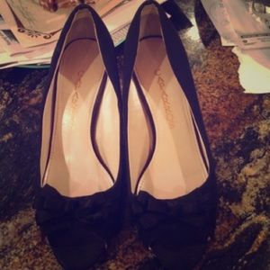 Black Bow Heels by Caparros