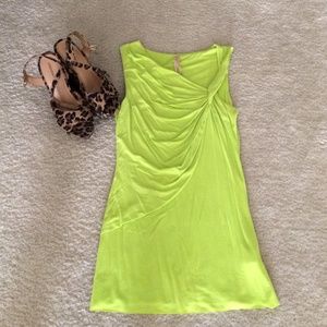 Lime Green Scrunched Tank