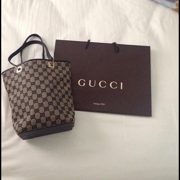 Gucci Handbags - GUCCI MONOGRAM BUCKET BAG