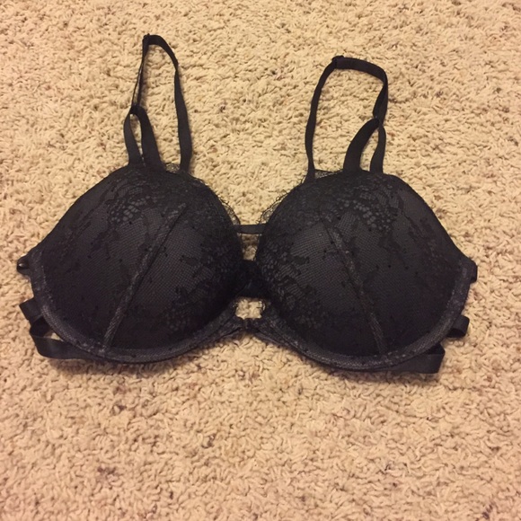 Black lace Victoria's Secret bra