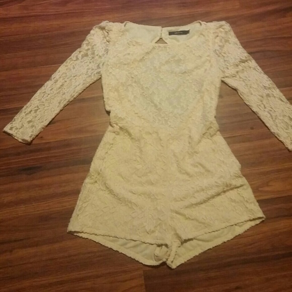 Ark & co.  Lace shorts Romper