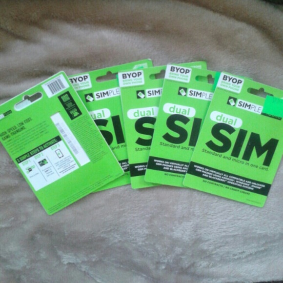 SIMPLE MOBILE STANDARD AND MICRO IN ONE SIM CARDS