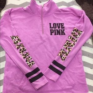 Victoria's Secret pink half zip