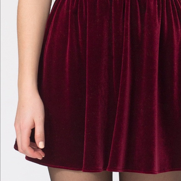 American Apparel Dresses & Skirts - ✨RESERVED✨Red velvet circle skirt from AA
