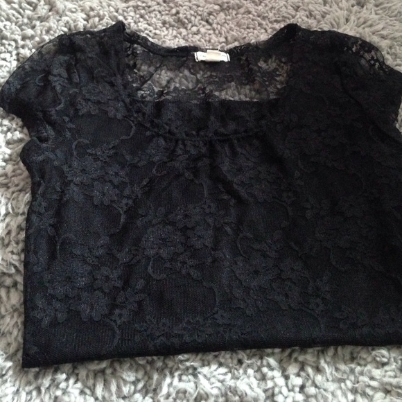 Black lace top by Zenana Outfitters