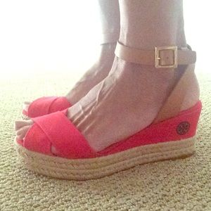 Red Tory Birch Espadrilles size 7.5