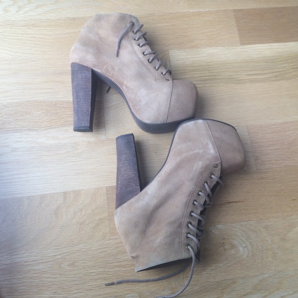 Jeffery Campbell Tan Heels.