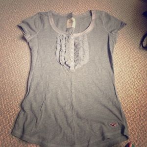 Gray Hollister Top