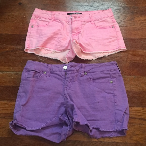 Pink and purple summer shorts