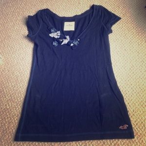 Navy Hollister Top