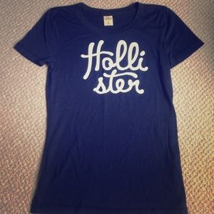 Navy Hollister Logo Shirt