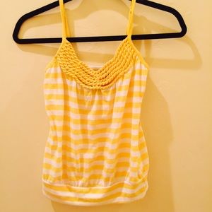 Yellow stripe top