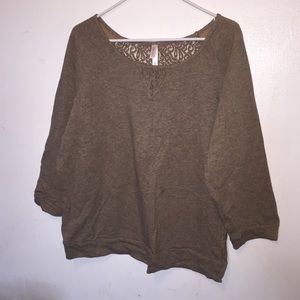 brown oversized sweater