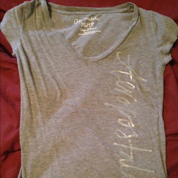 Gray v neck