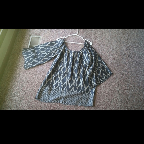 MM Couture cold shoulder tunic