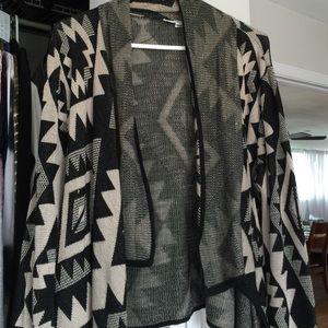 Aztec knit cardigan