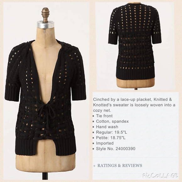 ⭕️Sold⭕️Anthropologie Corset-tied Cardigan S