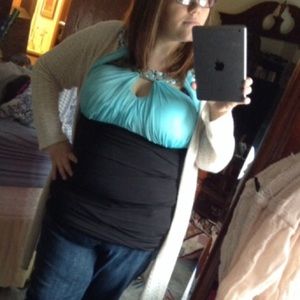 Blue and black party dress from Deb (final price)