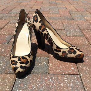 Animal print Calvin Klein heels