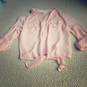 Light Pink Sheer Candies Top