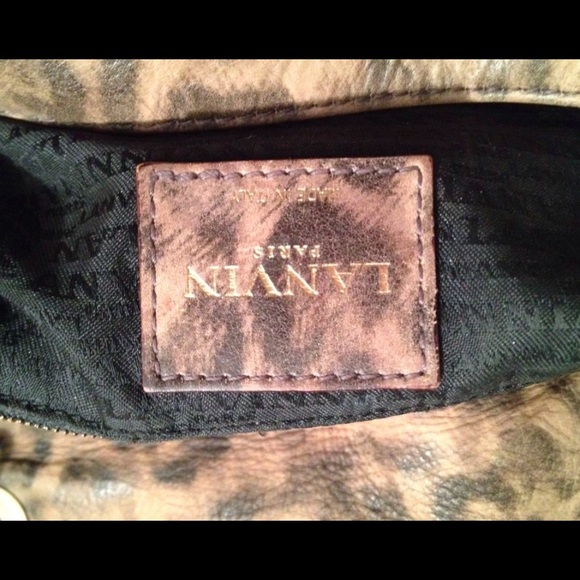 Lanvin Happy Leopard Print Shoulder Bag - Picture 2 of 4