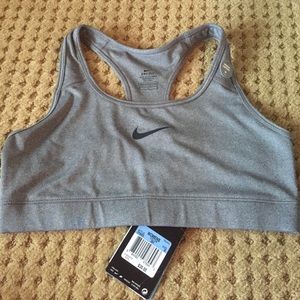 NWT grey Nike sports bra
