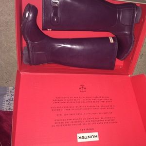 Purple Hunter Boots size 9