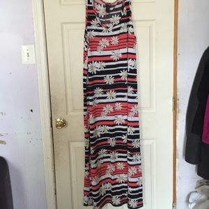 FLOWER PRINT MAXI DRESS