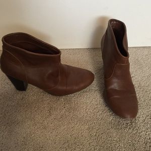 Cognac color booties