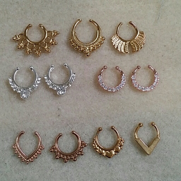 Septum rings (no piercing necessary )