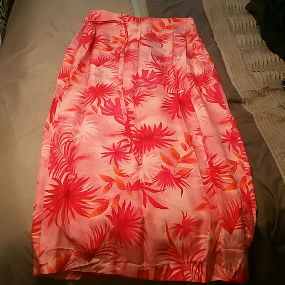 Silk wrap skirt
