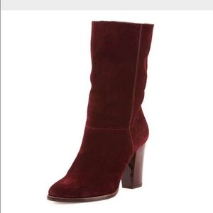 Jimmy Choo Music Suede Boots in Ruby