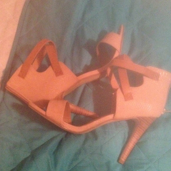 Beige/NudeSandal Heel by Deliciousshoes