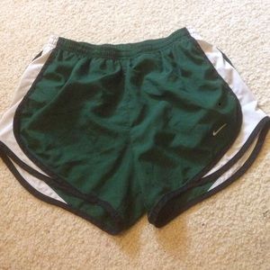 Dark Green Nike Running Shorts