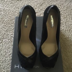 H by Halston leather shoes