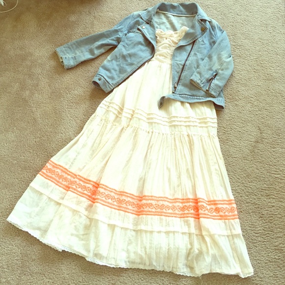 ☀️Free people strapless summer dress☀️