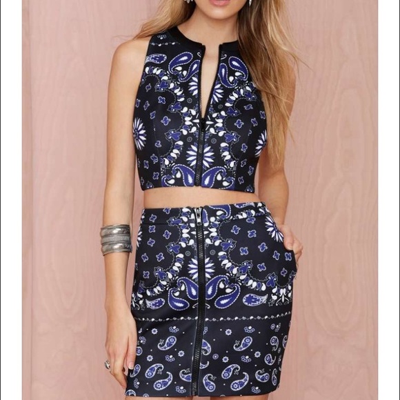 Two Piece Bandanna Print Set