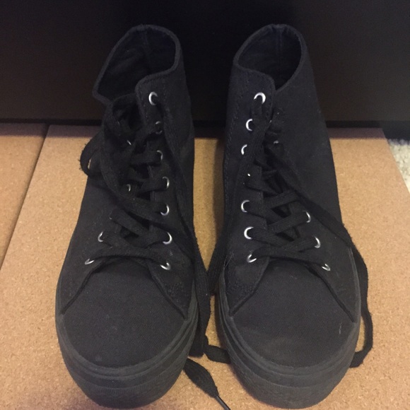 Black Platform High Tops