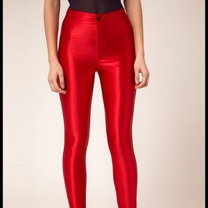 Red American Apparel Disco Pant