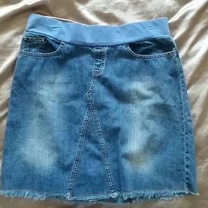 Denim Maternity Skirt