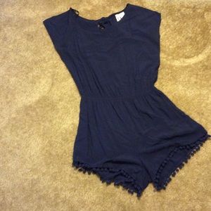 Dark blue short skirt