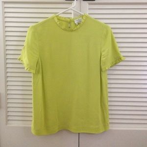 Kate Spade Ruffled-Hem Top