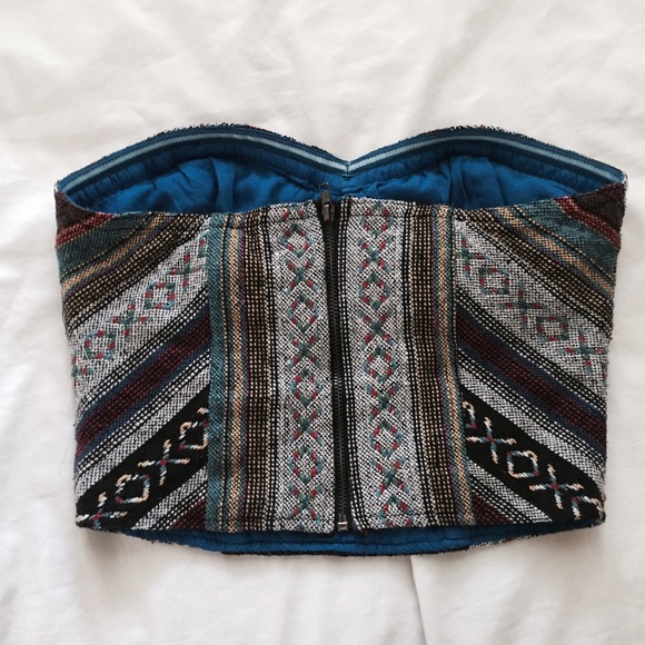Urban Outfitters Tops - Multicolored Tribal Print Bustier Urban Outfitters Tops - Multicolored Tribal Print Bustier