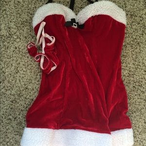 Santa babydoll lingerie