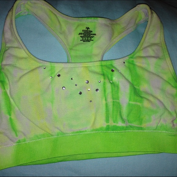 Green Kids sports bra
